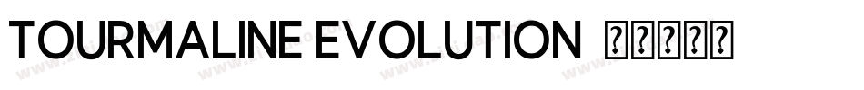 Tourmaline Evolution字体转换